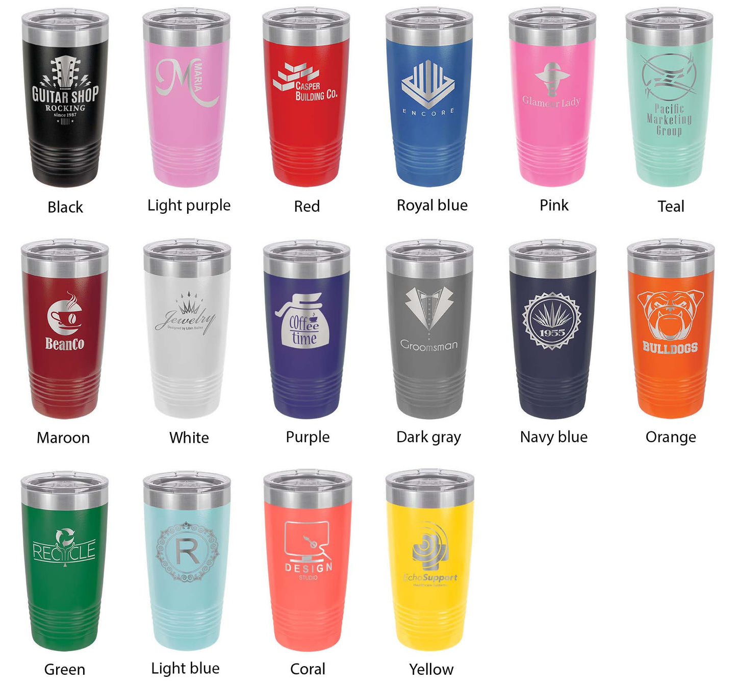 Stanley Lake Map Tumbler Travel Mug Insulated Laser Engraved Coffee Cup Idaho 20 oz